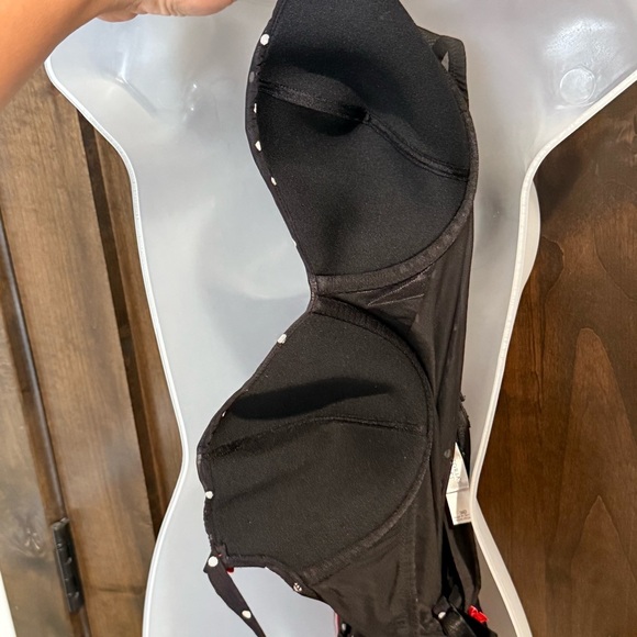 VTG Victoria's Secret pinup bustier and ruffle panties set 36D Bra XL bottom - Picture 14 of 14